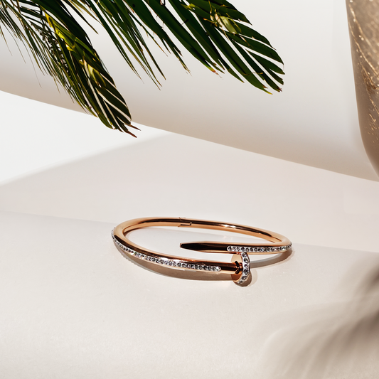 Nail Glam Anti-tarnish Bracelet in studio light