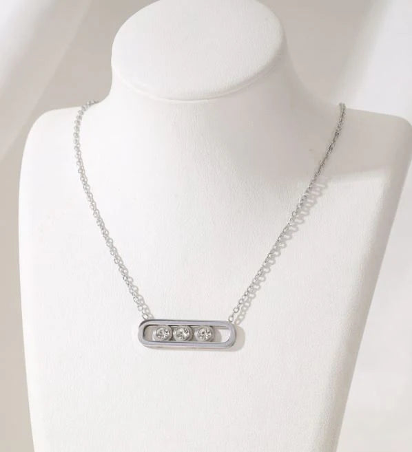 On the Move Anti-tarnish Pendant Chain, silver variant 